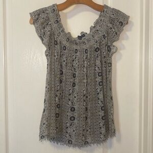 American Eagle Outfitters Womens Paisley Floral Lightweight Blouse Size Med NWOT